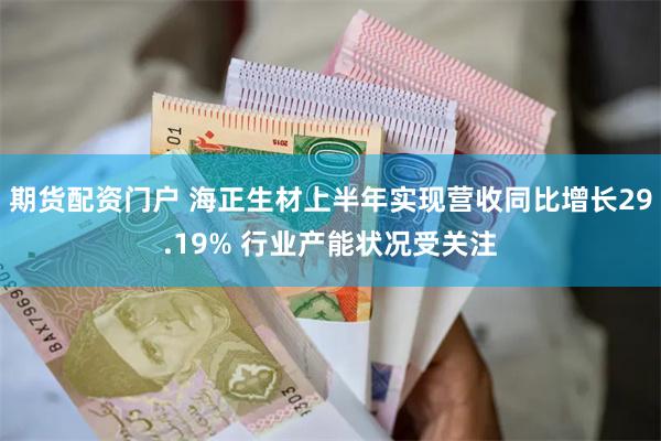 期货配资门户 海正生材上半年实现营收同比增长29.19% 行业产能状况受关注