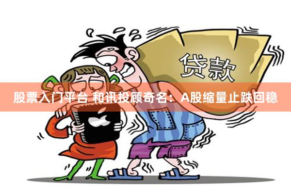 股票入门平台 和讯投顾奇名：A股缩量止跌回稳