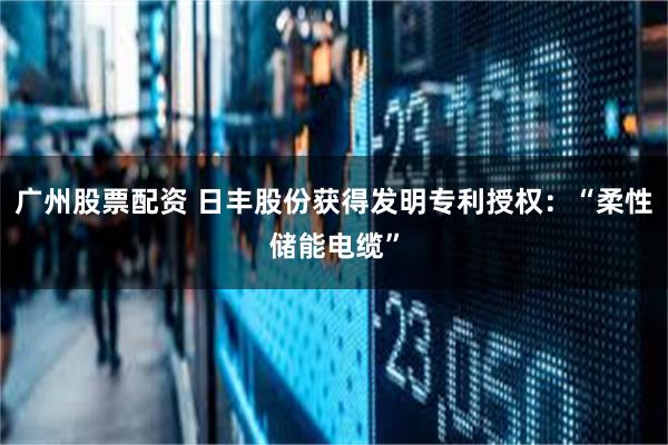 广州股票配资 日丰股份获得发明专利授权：“柔性储能电缆”