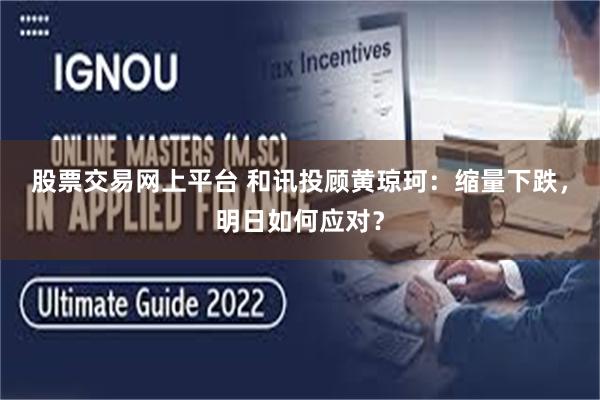 股票交易网上平台 和讯投顾黄琼珂：缩量下跌，明日如何应对？